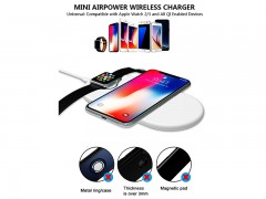 شارژر بی سیم دو کاره بیسوس مدل  Smart 2 in1 Wireless Charger مناسب برای  گوشی موبایل اپل و ساعت اپل واچ