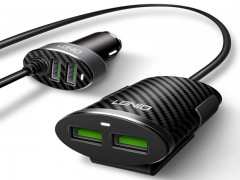 شارژر فندکی ۴ پورت الدینیو مدل C502