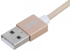 کابل تبدیل USB به لایتنینگ/microUSB یونیتک مدل Y-C4023GD طول 1.5 متر