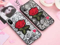 کاور طرح تور گل رز برجسته مناسب برای گوشی آیفون6 plus