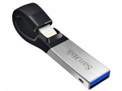 فلش مموری لایتنینگ و USB3.0 سن دیسک مدل iXPAND ظرفیت 32 گیگابایت