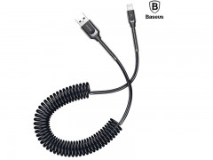 کابل تبدیل USB به لایتنینگ بیسوس مدل Double Spring Data Cable