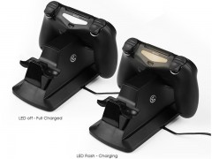 پایه شارژ دسته بازی گیم سیر مدل Dual Controller Charging Station مناسب برای پلی استیشن PS4
