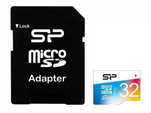 کارت حافظه microSDHC سیلیکون پاور مدل Color Elite کلاس 10 استاندارد UHS-I U1 سرعت 85MBps همراه با آداپتور SD ظرفیت 32 گیگابایت