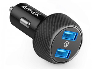 شارژر فندکی انکر مدل A2228 PowerDrive Speed 2 Ports With Quick Charge 3.0