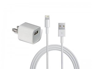 شارژر دیواری طرح اپل مدل MD814CHA بهمراه کابل لایتنینگ (غیر اصل)