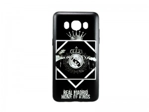 کاور magic طرح لوگول رئال مادرید همراه با گلس طرح دار مناسب برای گوش موبایل سامسونگj5 2016