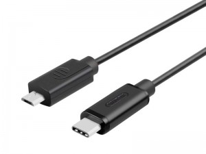 کابل تبدیل USB-C به microUSB یونیتک مدل Y-C473BK