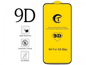 محافظ صفحه نمايش مدل 9D مناسب برای گوشی موبايل آیفون XS Max