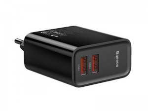 شارژر دیواری بیسوس مدل Speed Dual QC3.0 Quick charger USB + USB