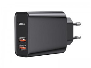 شارژر دیواری بیسوس مدل Speed Dual QC3.0 Quick charger USB + USB