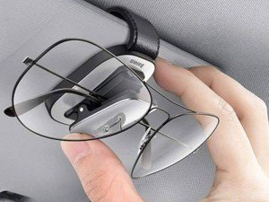 گیره نگهدارنده عینک و لوازم شخصی داخل خودرو بیسوس مدل Platinum Vehicle Eyewear Clip Paste type