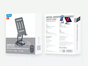خرید پایه نگهدارنده موبایل و تبلت راک ROCK Metal Rotating Foldable Desktop Stand RPH0993