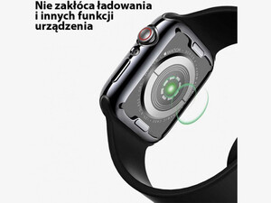 قاب و گلس اپل واچ 40 میلی‌متری سری 4، 5، 6 و اس ای یوسامز USAMS US-BH485 Full Protector Apple Watch Apple Watch 4/5/6/SE 40MM