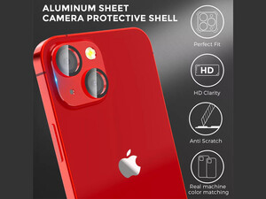 محافظ لنز فلزی آها استایل  مناسب برای آیفون 13 و آیفون 13 مینی      AhaStyle WG62-1 Camera Lens Protector Metal camera frame for iPhone 13