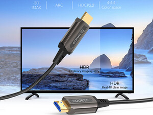 کیفیت کابل اچ دی ام آی اوریکو ORICO HDMI to HDMI Fiber-optic Video Adapter Cable GHD701 80m