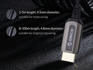 قیمت کابل اچ دی ام آی اوریکو ORICO HDMI to HDMI Fiber-optic Video Adapter Cable GHD701 80m