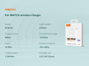 خرید  Recci Watch Wireless Charger RCW-28 مناسب سری ساعت های اپل