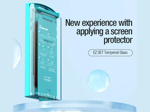 قیمت محافظ صفحه نمایش شیشه ای ست نیلکینNillkin EZ set tempered glass screen protector for Apple iPhone 15 Pro Max 6.7