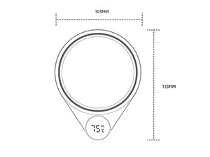 زیر لیوانی گرمایشی  شیائومی Xiaomi Thermostatic Coaster DSHJ-S-2103A