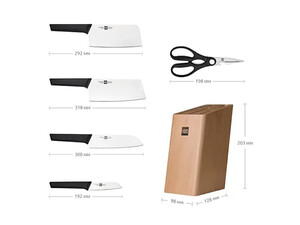 خرید ست 5 تایی چاقو آشپزخانه شیائومی Xiaomi Huo Hou Fire Youth Edition Kitchen Knife Set