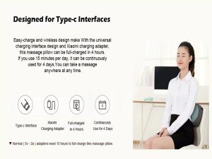 پد ماساژ حرارتی وایرلس شیائومی Xiaomi Lefan Wireless Thermal Massage Pillow LF-YK006