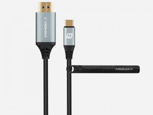 کابل تبدیل Type-C به HDMI مومکس مدل Go Link Type-C to HDMI (4K) Cable به طول 2 متر