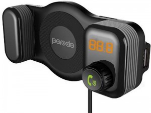 پایه نگهدارنده و فرستنده FM پرودو مدل PD-T15A بهمراه شارژر فندکی