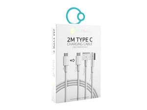 خرید کابل شارژ و دیتای مک بوک تایپ سی 100 وات دو متری کوتتسی Coteetci MacBook charging data cable 16001-M1