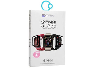 محافظ صفحه نمایش اپل واچ 41 میلی‌متری سری 7 و 8 کوتتسی Coteetci iWatch7/8 frame full Glue tempered glass 41mm 24006-41