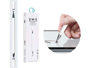 قلم استایلوس دو سر کوتتسی Coteetci 2IN1 capacitive pen  Disc capacitive pen+ graphene pencil 62003