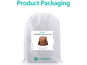 Coteetci  Luxury Series(Genuine Leather)  Shoulder bag  14035-BK
