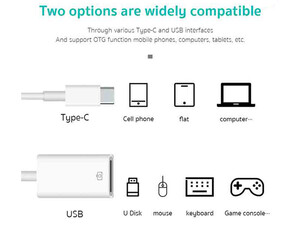 خرید مبدل او تی جی تایپ سی به یو اس بی کوتتسی Coteetci USB-C USB-A OTG Conversion line 33016