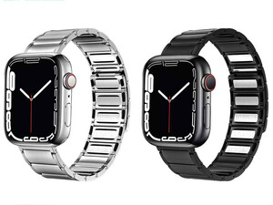 بند اپل واچ استیل 42/44/45 میلی‌متری کوتتسی Cottetci W87 strong magnetic stainless steel watch band 22018-BK