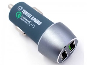 شارژر فندکی ترتل مدل Dual Port Car Charger QC3.0 بهمراه کابل شارژ تایپ سی