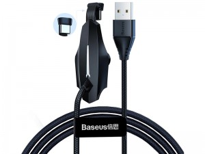 کابل تبدیل USB به Type-C بیسوس مدل Stylish Colorful Sucker CATXA-A01 همراه با پد چسبنده