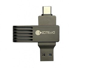 فلش مموری تایپ سی و یو ای بی 64 گیگ کوتتسی Coteetci Type C and USB flash memory CS8833-64G