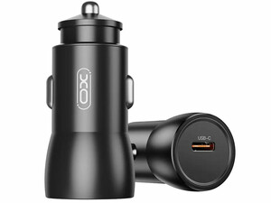 شارژر فندکی فست شارژ ماشین تایپ سی 25 وات ایکس او CC57