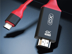 کیفیت کابل HDMI به تایپ سی ایکس او XO-GB005 Type-C Cable To HDMI 4K 2M