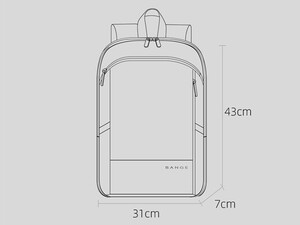 خرید کوله پشتی ضد آب 15.6 اینچی ضد آب بنج BANGE BG-77115 15.6-inch Laptop Backpack Oxford Cloth