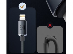 کابل لایتنینگ 1.2 متری بیسوس  Baseus CAJY000001 Crystal Shine 1.2m Lightning Cable