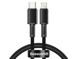 کابل شارژ و انتقال داده سریع تایپ سی به لایتنینگ بیسوس Baseus High Density Braided Type-C to iP PD 20W Cable 1m