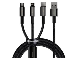 کابل شارژ سه سر بیسوس Baseus Tungsten 3in1 Cable 1.5m