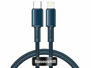 قیمت کابل شارژ و انتقال داده سریع تایپ سی به لایتنینگ بیسوس Baseus High Density Braided Type-C to iP PD 20W Cable 2m