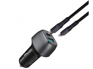 شارژر فندکی فست شارژ ماشین تایپ سی 38 وات پورودو PD-DC26-BK