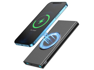 پاوربانک و شارژر وایرلس 10000 میلی‌آمپرساعتی جویروم Joyroom JR-W010 10000mAh Magnetic Wireless Power Bank