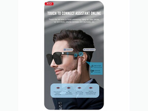 عینک آفتابی و هندزفری بلوتوث ایکس او XO E5 Bluetooth Music Sunglasses