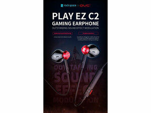 هندزفری با سیم تایپ سی راک Rock C2 Type-C Gaming Earphone