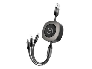 کابل شارژ سه سر راک Rock G3 3in1 Charge &amp; Sync Cable 120cm