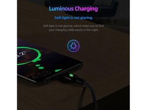 کابل شارژ سریع سه سر مگنتی راک Rock G13 3In1 Magnetic Fast Charging Data Cable 2m